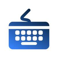 Keyboard gradient fill icons. office symbols to beautify digital interfaces. vector