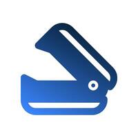 Staples remover gradient fill icons. Functional office symbols for interface purposes. vector