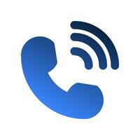 Phone gradient fill icons. symbol technology and communications for responsive user interfaces. vector