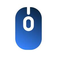 Mouse gradient fill icons. minimalist style office symbols for a clean and modern look. vector