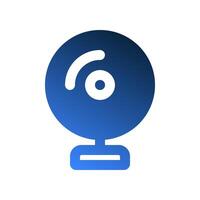 Webcam gradient fill icons. modern styled technology icon symbols for web, ui and mobile app. vector