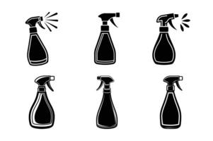 Cleaning surface spray on white background vector