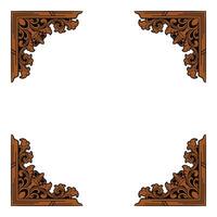 beautiful engraved circle ornament vector