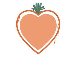 Carrot Border Easter Frame Background vector