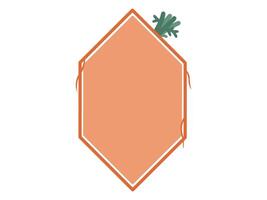 Easter Carrot Border Frame background vector