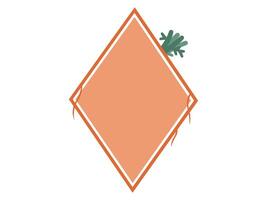 Easter Frame Carrot Border Illustration vector