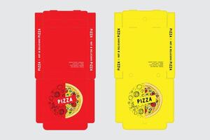 Pizza Box Design, sketch box design vector