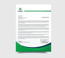 Minimal modern simple letterhead template design vector