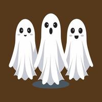 Spooky yet cute ghosts design for halloween events and decor. vector