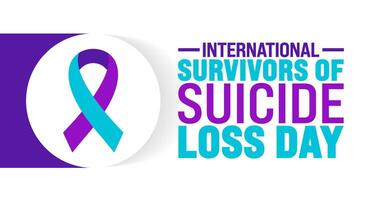 International Survivors of Suicide Loss Day background vector