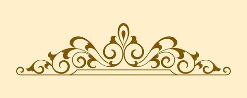 Scroll and Flower Frames ornament vector