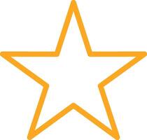 Star Line Two Color Icon vector