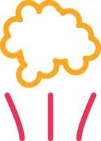 Smoke Line Two Color Icon vector