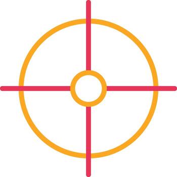 Objective Line Two Color Icon vector