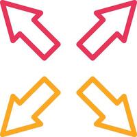 Maximize Line Two Color Icon vector