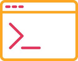 Terminal Line Two Color Icon vector