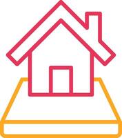 Plot Line Two Color Icon vector