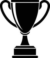 Elegant Trophy Silhouette Available on EPS File vector