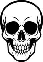 Edgy Skull Silhouette Available on EPS File vector