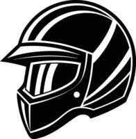 Sleek Motorcycle Helmet Silhouette Available on EPS File vector