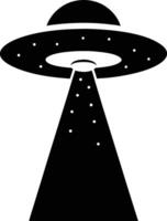 Mysterious UFO Silhouette Available on EPS File vector