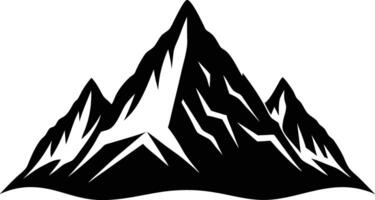 Serene Mountain Silhouette Available on EPS File vector