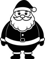Joyful Santa Claus Silhouette Available on EPS File vector