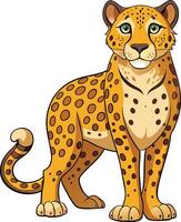 Graceful Cheetah Available on EPS File vector