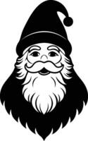 Classic Santa Claus Silhouette Available on EPS File vector