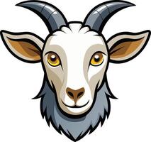 Stylized Goat Head Available on EPS File vector