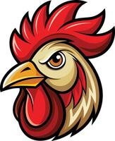 Charming Hen Head Available on EPS File vector