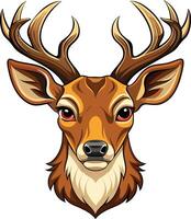 Elegant Deer Head Available on EPS File vector