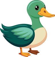 Charming Duck Available on EPS File vector