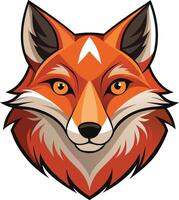 Fierce Fox Head Available on EPS File vector