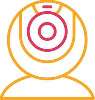 web camera Line Two Color Icon vector