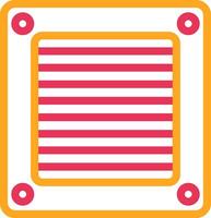 Ventilation Line Two Color Icon vector