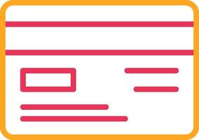 Credit Card Line Two Color Icon vector