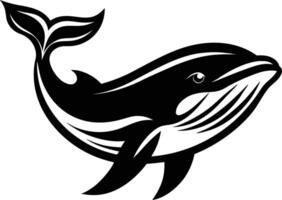 Elegant Whale Silhouette Design - Available on EPS File vector