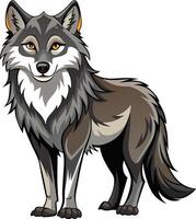 Powerful Wolf - Available on EPS File vector