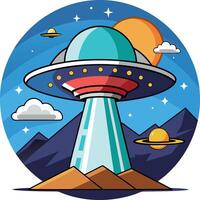Enigmatic UFO - Available on EPS File vector
