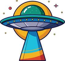 Mystical UFO - Available on EPS File vector