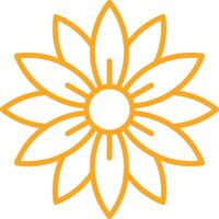 Aster Line Two Color Icon vector