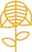 Anthurium Line Two Color Icon vector