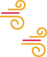 Wind Line Two Color Icon vector