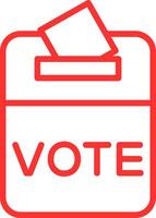 Voting Line Two Color Icon vector