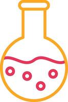 Flask Line Two Color Icon vector