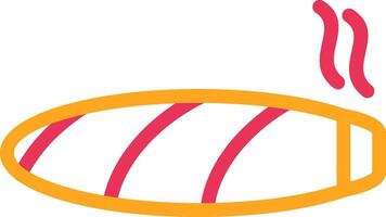 Cigar Line Two Color Icon vector