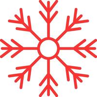 Snowflake Line Two Color Icon vector