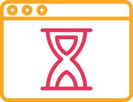 Waiting Line Two Color Icon vector