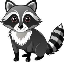 Playful Raccoon Available on EPS File vector